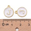 Golden Plated Alloy Charms X-ENAM-S118-01J-3