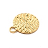 Ion Plating(IP) 304 Stainless Steel Charms STAS-F282-04G-3