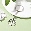 Tibetan Style Alloy Tree of Life Keychains KEYC-JKC00693-02-2