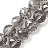 Transparent Electroplate Glass Beads Strands EGLA-N002-34D-F02-1