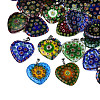 Handmade Millefiori Glass Pendants LK-R005-03-1