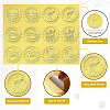 6 Patterns Aluminium-foil Paper Adhesive Embossed Stickers DIY-WH0451-012-3