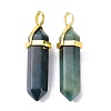 Natural Indian Agate Pointed Pendants G-G025-01G-18-2