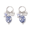 304 Stainless Steel Dangle Hoop Earrings EJEW-JE06737-02-3