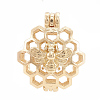 Alloy Locket Pendants PALLOY-S062-55G-1