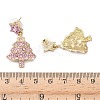 Alloy Dangle Stud Earrings EJEW-H173-02G-01-3