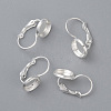 304 Stainless Steel Leverback Earring Settings LS-STAS-F191-03S-14mm-1