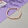Dyed Natural Cultured Freshwater Pearl Beads Stretch Bracelets BJEW-JB05892-5