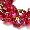 Electroplate Baking Paint Glass Beads Strands EGLA-K061-12A-AB07-3