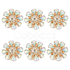 6Pcs Acrylic Rhinestone Buttons DIY-FG0004-60B-1