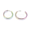 Ion Plating(IP) 304 Stainless Steel Huggie Hoop Earrings EJEW-F111B-25mm-Y-3