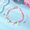 Adjustable Glass Seed Beaded Multi-strand Bracelets BJEW-MZ00137-1