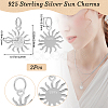 2Pcs 925 Sterling Silver Charms STER-BBC0006-96-2
