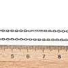 Non-Tarnish 304 Stainless Steel Cable Chain Necklace STAS-T040-PJ204-45-3