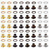 200 Sets 4 Colors Iron Grommet Eyelet Findings SCRA-GF0001-02-1
