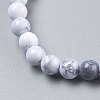 Natural Howlite Beads Strands X-TURQ-G091-6mm-3