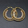304 Stainless Steel Hoop Earrings X-EJEW-O090-F05-1