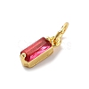 Brass Pave Cubic Zirconia Charms KK-F894-13G-3