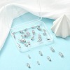 30Pcs 3 Styles Brass Cord End FIND-CJ0004-71-5