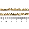 Electroplated Synthetic Non-magnetic Hematite Beads Strands X-G-A234-G03-01G-4