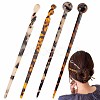 Olycraft 4Pcs 4 Style Ancient Style Cellulose Acetate(Resin) Hair Sticks MRMJ-OC0003-06-1