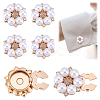 Alloy Rhinestone Cufflinks FIND-WH0111-881-1