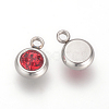 201 Stainless Steel Rhinestone Charms STAS-S068-M-2
