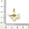 Brass Micro Pave Cubic Zirconia Pendants KK-M314-13G-3