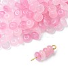 120Pcs 2 Colors Baking Paint Imitation Jade Glass Beads DGLA-FS0001-21A-1