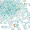Metal Enlaced Acrylic Bead Caps OACR-G044-01J-1