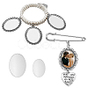 SUPERFINDINGS Imitation Pearl Wedding Bouquet Jewelry Set BJEW-FH0001-01A-1