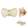 16Pcs Bowknot Enamel Pins JEWB-FH0002-01B-1