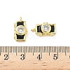 Brass Pave Cubic Zirconia Pendants KK-S338-12G-C-3