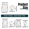 12Pcs 3 Styles Iron Slide Charms Cabochon Settings FIND-PH0008-77S-2