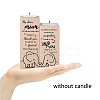 Wood Candle Holder AJEW-WH0268-001-5