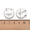 Brass Clip-on Earring for Women KK-T074-59P-3