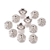 6-Petal CCB Plastic Bead Caps CCB-L011-051P-1