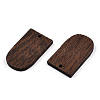 Natural Wenge Wood Pendants WOOD-T023-56-3