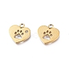 Ion Plating(IP) 304 Stainless Steel Charms X-STAS-L245-002G-2