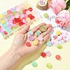 100Pcs 11 Colors Transparent Glass Beads DGLA-CJ0001-02-4