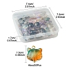 50Pcs Glass Pendants PALLOY-FS00030-4