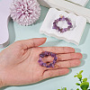 2Pcs Natural Amethyst Chip Beaded Pendants PALLOY-TAC0232-06-5