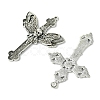 6Pcs 6 Styles Tibetan Style Alloy Cross Pendants FIND-FS0002-57-2