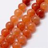 Natural Red Aventurine Bead Strands G-P257-02-8mm-1