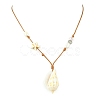 Shell Pendant Necklaces X1-NJEW-TA00179-03-3
