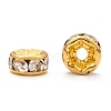 Brass Rhinestone Spacer Beads RB-A014-Z5mm-01G-5