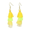 Colorful Tassel Pendants Dangle Earrings for Women EJEW-JE06106-1