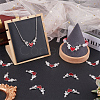 30Pcs Halloween Alloy Enamel Connector Charms FIND-SC0007-24-4