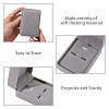 Flocking Plastic Cufflink Gift Storage Boxes CON-WH0089-266-4