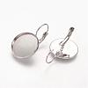 Brass Leverback Earring Findings KK-H024-P-2